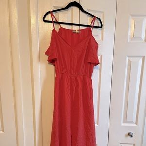 Summer Dress| off the shoulder, middle split